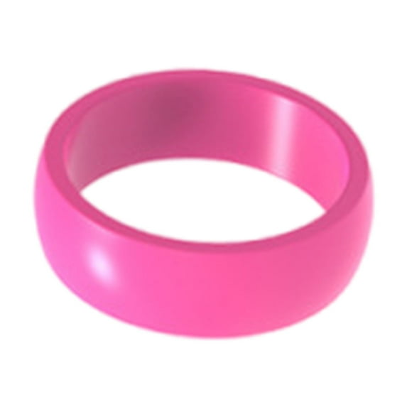 Stylish Multi Color Silicone Rings Lightweight Jewelry Sweatproof Unisex Sports Rings Finger Jewelry for Women Men