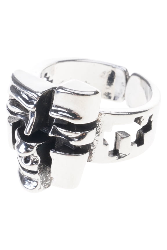 Stylish Multi Personality Rings Multi Faceted Mask Rings Accessory Crafted From Quality Alloy For Lasting Appeal