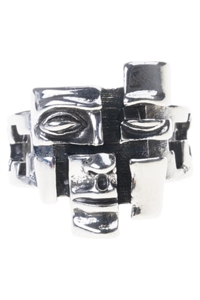 Stylish Multi Personality Rings Multi Faceted Mask Rings Accessory Crafted From Quality Alloy For Lasting Appeal