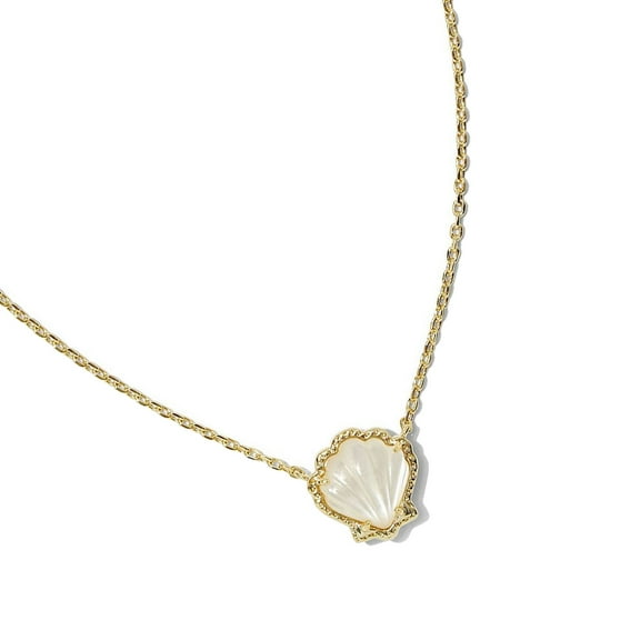 Stylish Multicolor Aventurine Shell Pendant Necklace, Adjustable Copper Chain Accessories for Casual/Formal Outfits