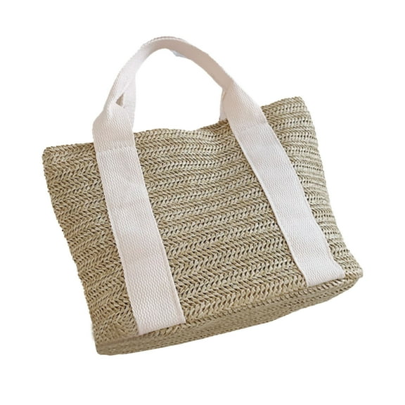 Stylish Natural Fiber Tote for Wedding Events Beach Outings and Birthday Celebrations