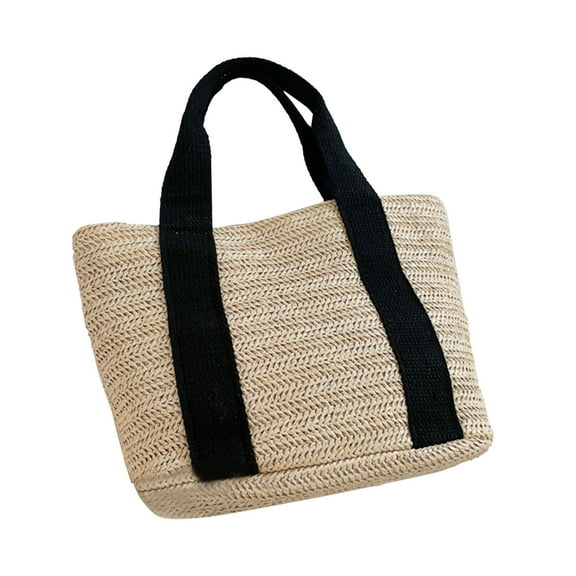 Stylish Natural Fiber Tote for Wedding Events Beach Outings and Birthday Celebrations