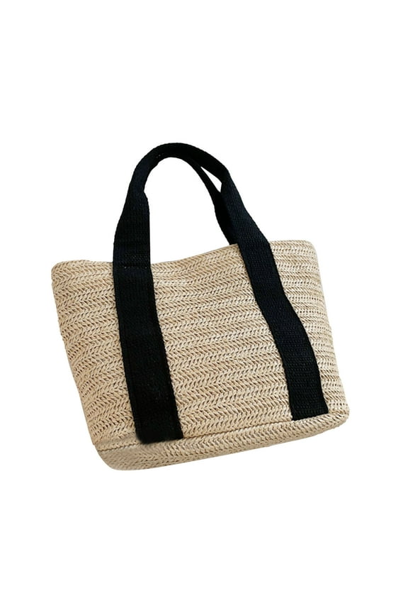 Stylish Natural Fiber Tote for Wedding Events Beach Outings and Birthday Celebrations