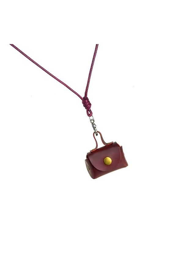 Stylish Neck Pouches Pendant Necklace for Earbuds and Change and Fashion Accessory for Daily Use