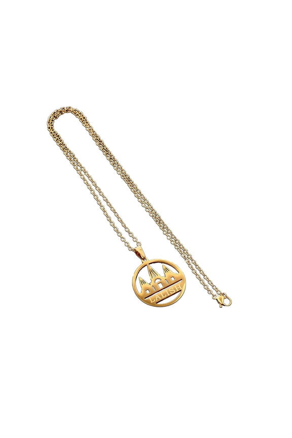 Stylish Neckchains Ethnic Yazdi Lalish Temple Pendant Necklace Unisex Collarbone Chain Accessory Neck Jewelry Ornament