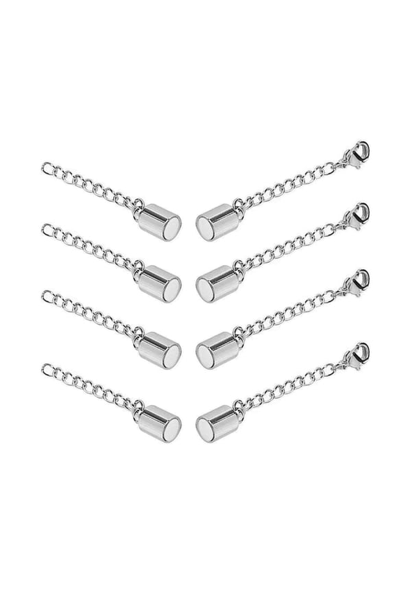 Stylish Necklace and Extenders Adjustable Length Chains Alloy Metal Extension Extended Tail Chains Accessory