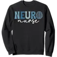 thumbnail image 1 of Stylish Neuro Nurse Sweatshirt with Brain Graphic - Perfect for Neurology Professionals, 1 of 5