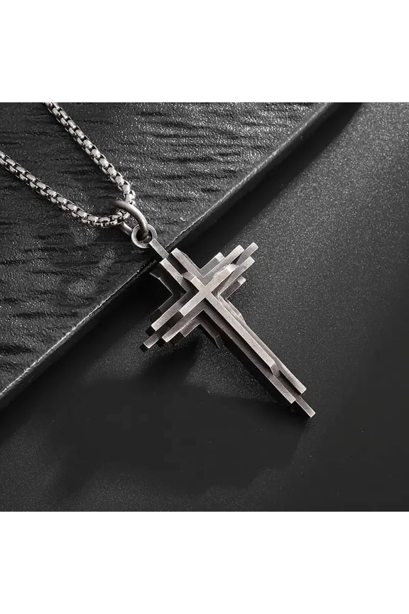 Stylish New Three-Layer Cross Pendant Necklace