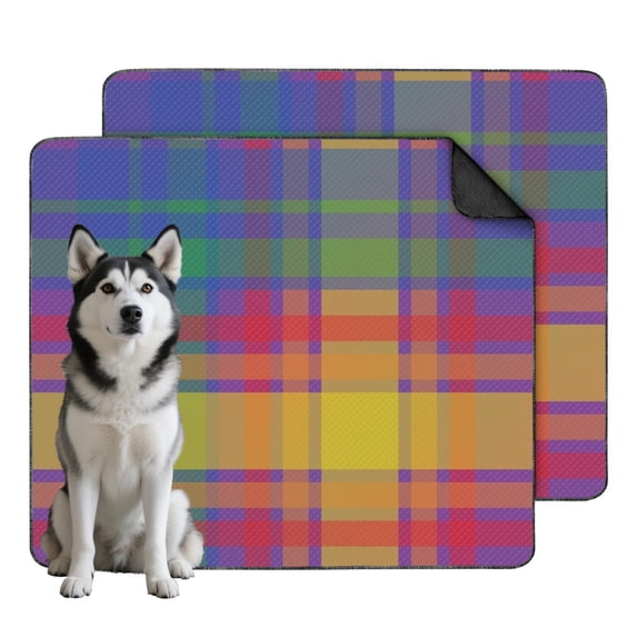 Stylish Non-Slip Dog Pee Pads Washable, 35"x41" Leopard Print Reusable Potty Pad, Leak-Proof Liner for Crates and Floors.(Texture/leopard /Geometry, 24" x35" )