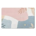 thumbnail image 1 of Stylish Non-Slip Pink Boho Bath Mat with Abstract Plant Design - Washable 20x32 inch Rug for Bathroom Comfort!, 1 of 5