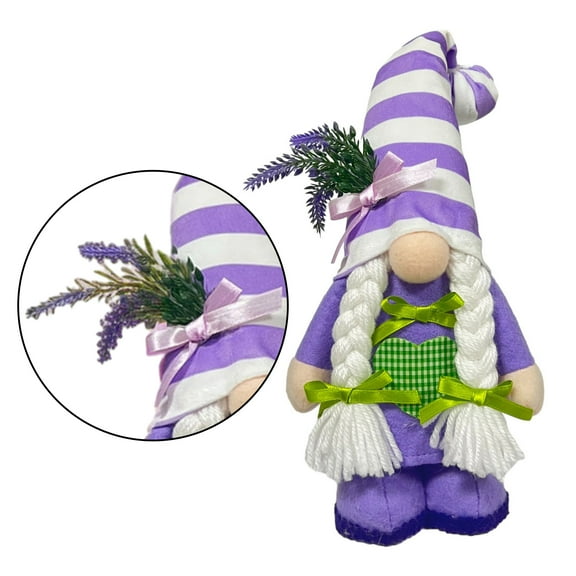 Stylish Nordic Lavender Gnomes Eye Catching Designs Gift for Women on Special Occasion Cheerful Doll Spring Decor