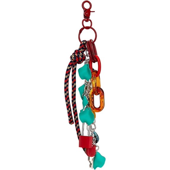 Stylish Nylon Rope Bag Accessory Fashion Bag Charm and Keychain Pendant Key Holder Accessory for Men and Women