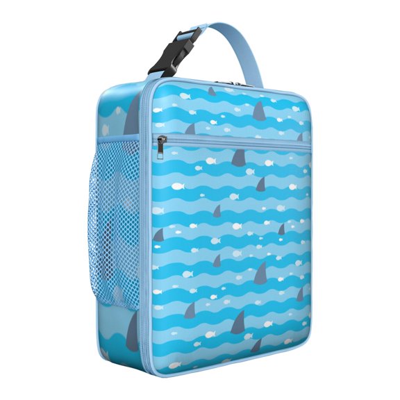 Stylish Ocean Life Lunch Box, Conch Shell Design Reusable Lunch Bag, Insulated Leakproof for and School, Compact for Men Women Work Office, Soft with Exterior Pockets