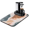 thumbnail image 1 of Stylish Organization with Boho Coffee Mat, 19.5x12in Must-Have Coffee Station Accessory, Absorbent Dish Drying Mat for Kitchen Counters, Coffee Mat Appealing Abstract Art Coffee Machine Decor, 1 of 7