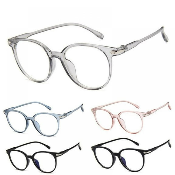 Stylish Oval Candy Color Non-prescription Eyeglasses Clear Lens Eyewear for Women Ladies Girl
