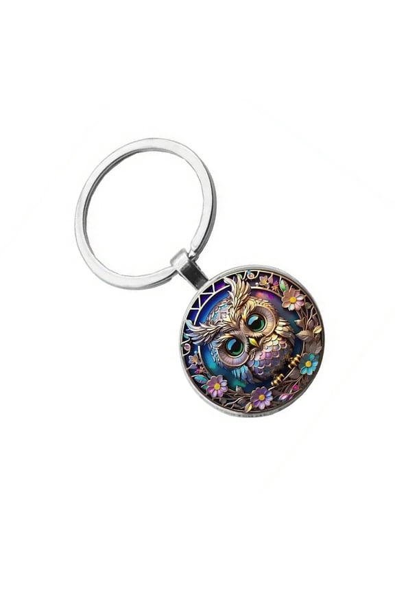 Stylish Owl Pendant Keychain Holder Bag Charm Decoration Birthdays Holidays Unique Present Decorative Item
