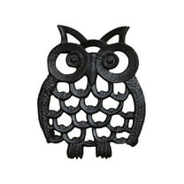 Owl Shaped Metal Trivet Set for Hot Pots and Pans Decorative Heat Kitchen Table Protector