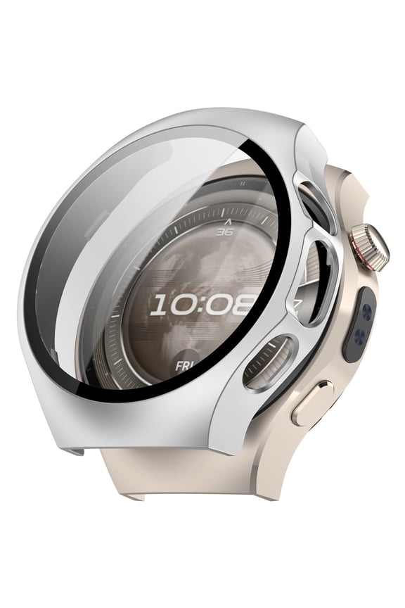Stylish PC Tempered Glass Case With Dual Band Connectivity | Advanced Features Perfect For Fits Most Smartwatch Models | Perfect For Solo Travelers Red
