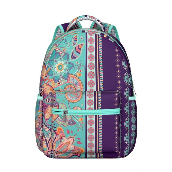 Stylish Paisley Pattern Backpack – Excellent Paisley Gift Idea, Roomy Waterproof Bookbag for Students & Teachers, Multi-Compartment Laptop Backpack for Work & College, Breathable Shoulder Straps