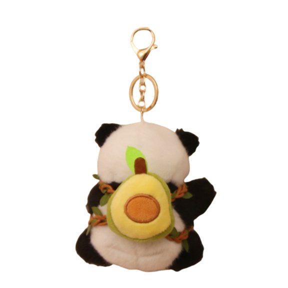 Stylish Panda Plush Keychain Cute Panda Plush Keychain Toy Small Stuffed Animal Pendant For Backpack Decoration