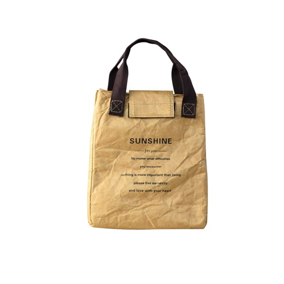 Stylish Paper Lunch Box Bag Insulated With Aluminum Foil For Optimal Temperature Control For Packing Lunches