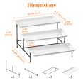 thumbnail image 1 of 3-Tier Serving Tray Stand with 12" White Platters, Reusable for Party, Christmas, Picnic - Display for Desserts, Veggie, Fruit, Cookies (Black Metal Frame), 1 of 25