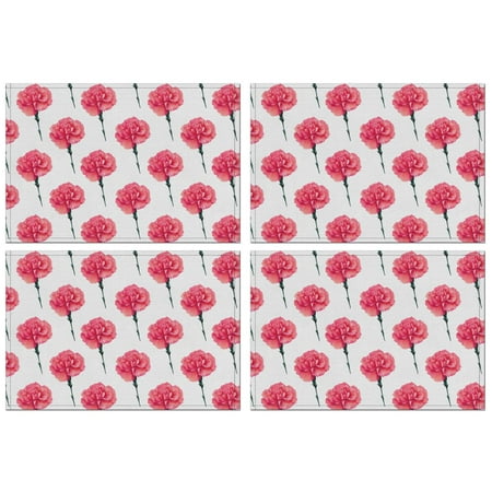 Stylish Pattern Round Elastic Tablecloth – Fitted Polyester Printed Table Cover with Stretch Edge for Kitchen, Dining, Outdoor or Patio Table, 17.7x11.8in, Pattern-flower01, White