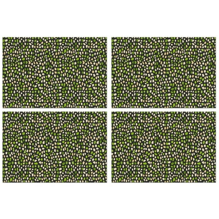 Stylish Pattern Round Elastic Tablecloth – Fitted Polyester Printed Table Cover with Stretch Edge for Kitchen, Dining, Outdoor or Patio Table, 17.7x11.8in, Pattern-spots04, White