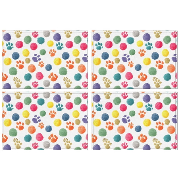 Stylish Pattern Round Elastic Tablecloth – Fitted Polyester Printed Table Cover with Stretch Edge for Kitchen, Dining, Outdoor or Patio Table, 17.7x11.8in, Pattern-v4-136, White