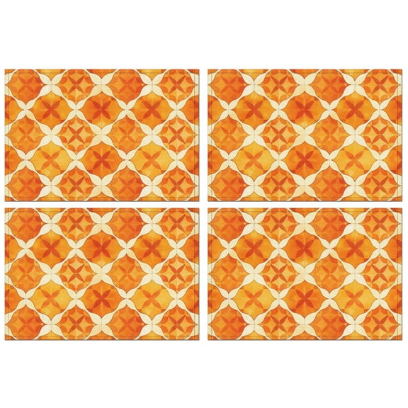 Stylish Pattern Round Elastic Tablecloth – Fitted Polyester Printed Table Cover with Stretch Edge for Kitchen, Dining, Outdoor or Patio Table, 17.7x11.8in, Pattern-v4-62, White