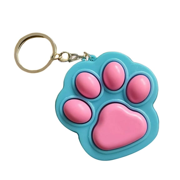 Stylish Paw Keychain Soft Press Toy for Adults Students Anxious Relief Sturdy Plastic Keyring Gift