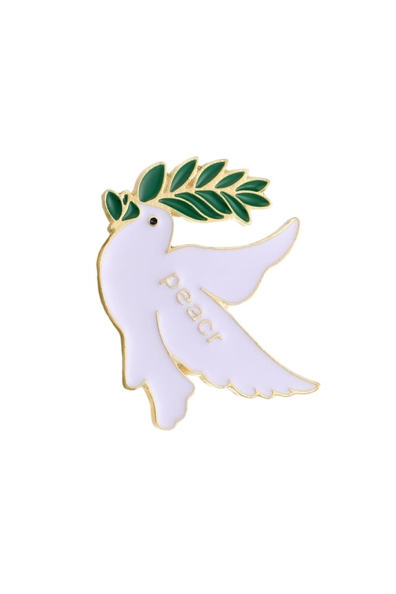 Stylish Peace Doves Pin Metal Bird Brooch Alloy Texture Cartoon Styles Brooch
