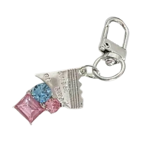 Stylish Pendant Keychain Unisex Key Chain Multi-Functional Phone Chain Funny Keyrings Charm Accessory for Women Girls