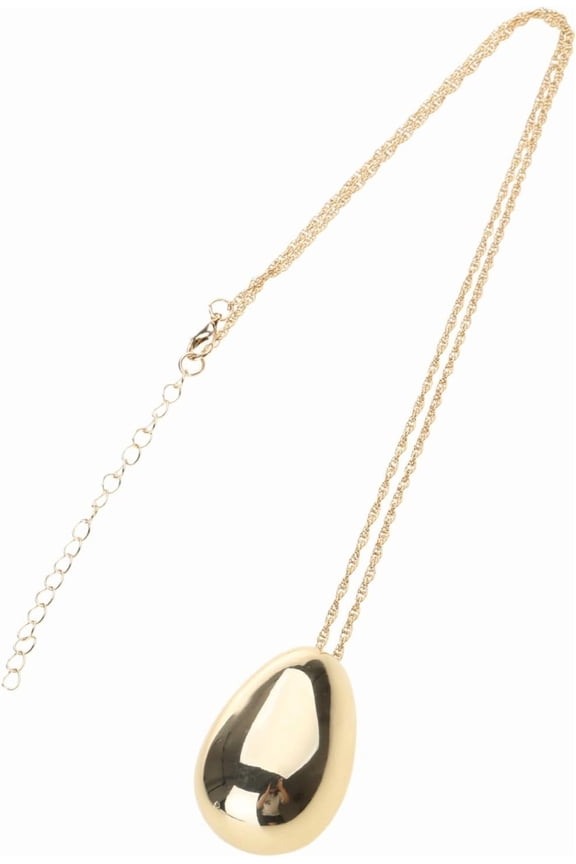 Stylish Pendant Necklace with Smooth Water drop Charm Individualized Water drop Pendant Neck Jewelry Modern Neckchain[f454]