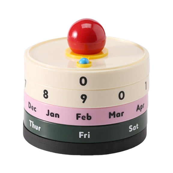 Stylish Perpetuals Calendar With Rotating Feature Perfect For Adding Personality To Workspaces Or Bedroom Environment