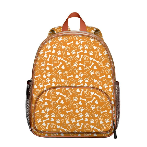 Stylish Pet Lover Backpack with Puppy and Paw Pattern, Lightweight Small Travel Bag for Commute and Daily Use