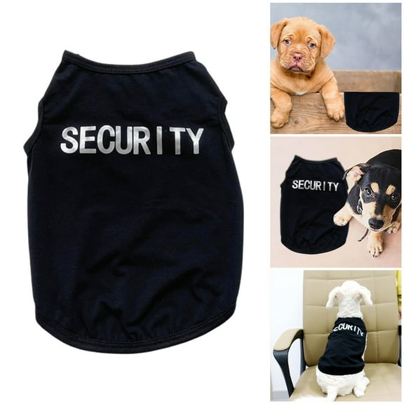 Stylish Pet Vest Breathable Mesh Clothing With SECURITY Lettering For Small Medium Dogs And Cats Comfortable