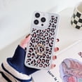 thumbnail image 1 of Stylish Phone Case for Apple iPhone 16 Pro, Glitter Ring Holder Kickstand Shockproof Bumper Anti-Scratch Rugged Hybrid Slim Fit Cover for iPhone 16 Pro, Pink Leopard Print, 1 of 8