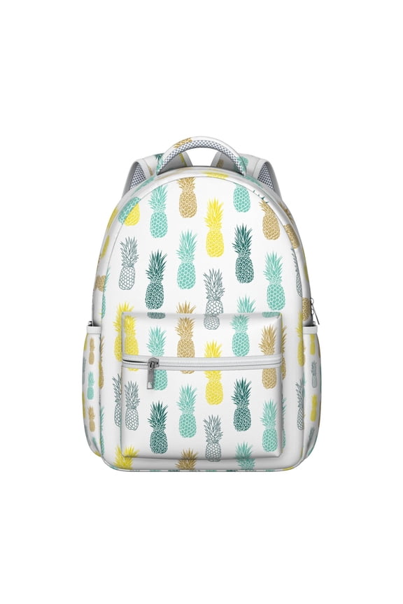 Stylish Pineapple Aesthetic School Bag - Ergonomic & Durable Backpack for Teens & Daily Use