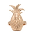 thumbnail image 1 of Stylish Pineapple Metal Napkin Rings - Set of 4 (Rose Gold), 1 of 3