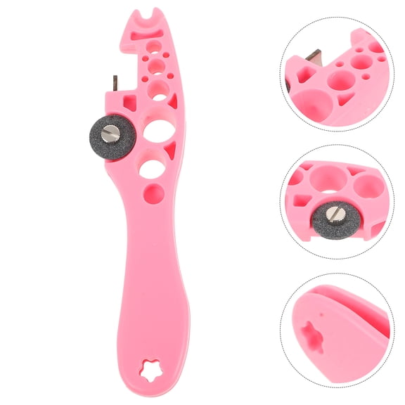 Alasum Durable Plastic Ampoule Opener with Grinding Wheel Cutter Pink for Daily Tasks