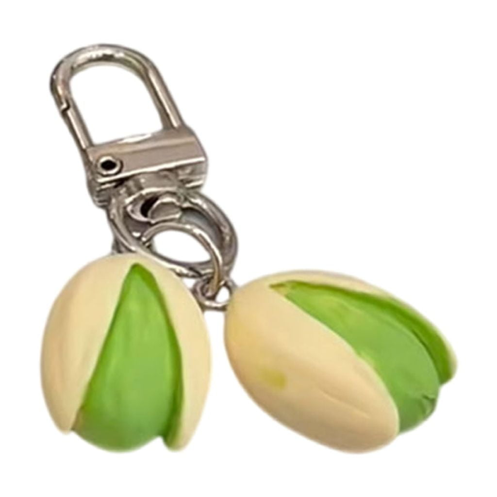 Nut Keychain Stylish Pistachios Designs Keychain Whimsical Nut Keychain with Resin ...