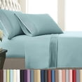 thumbnail image 1 of Southshore Fine Linens Vilano Pleats 3 Piece Extra Deep Pocket Sheet Set, 21-Inch Deep Pocket Bed Sheets with Flat Sheet and Pillowcase, Extra Soft Brushed Microfiber, Twin, Sky Blue, 1 of 9