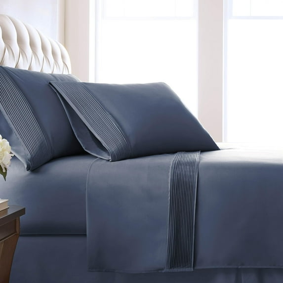 Stylish Pleated Hem 21-inch Extra Deep Pocket Comfortable Microfiber Sheet Set by Southshore Fine Linens