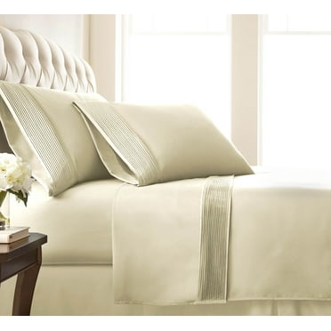 Stylish Pleated Hem 21-inch Extra Deep Pocket Comfortable Microfiber Sheet Set by Southshore Fine Linens
