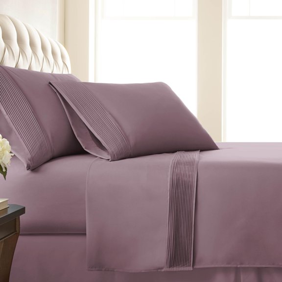 Stylish Pleated Hem 21-inch Extra Deep Pocket Comfortable Microfiber Sheet Set by Southshore Fine Linens