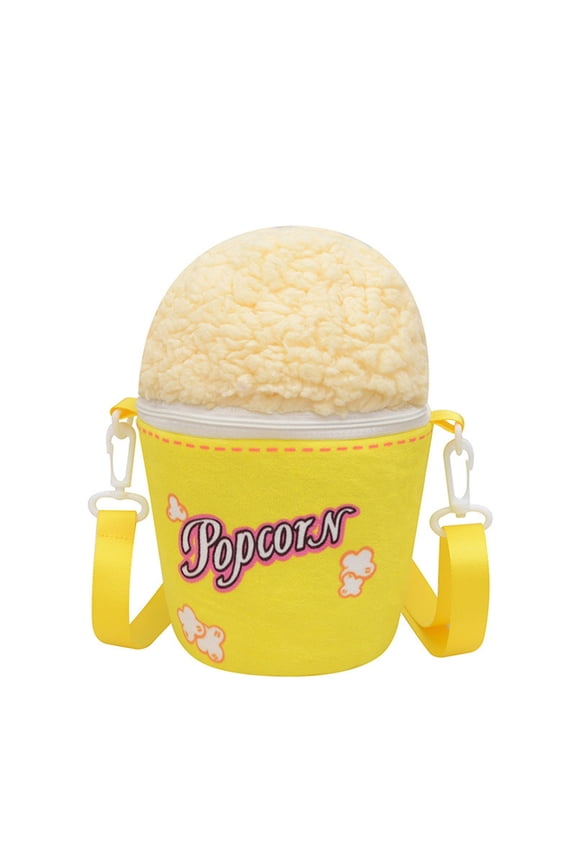 Stylish Popcorn Themed Messenger Bag for Casual Outings Parties and Unique Fashion Statements