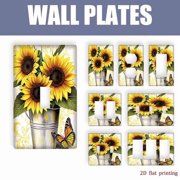 Stylish Printed Switch Wall Panels - Decorative Covers for Home, Bedroom, Kitchen, and Living Room