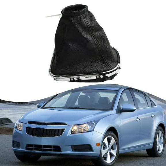 Stylish Pu Leather Manual Gear Shift Knob Boot Gaiter Cover Compatible With For Chevrolet For Cruze 2008 2012 Design