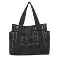 thumbnail image 1 of Stylish Puffer Tote Bag for Women, Soft Waterproof Tote Bag, Plaid Shoulder Bags Quilted Bags Down Padding Handbags, Trendy Shopping Handbags High Capacity, 1 of 9